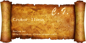 Czukor Ilona névjegykártya